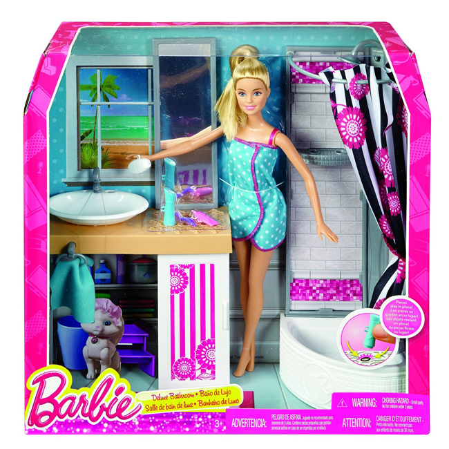 barbie bath set