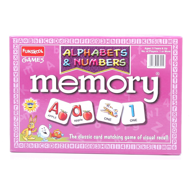  Memory Game - Alphabet & Numbers